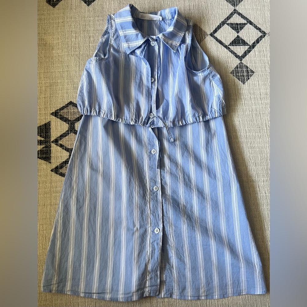 Zara girls Blue Dress size 6.